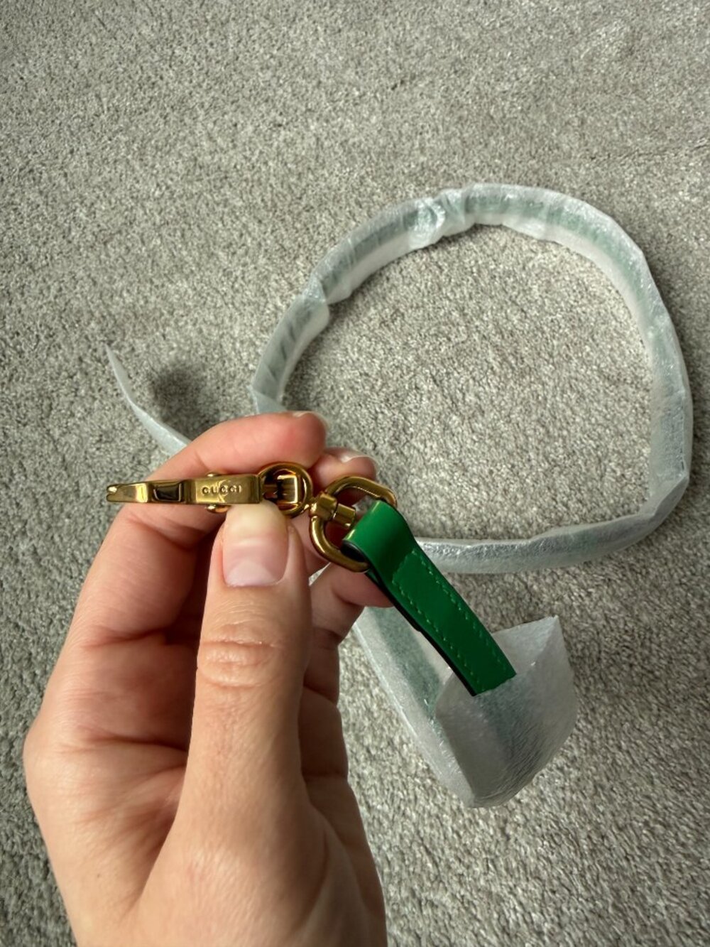 Gucci Bamboo 1947 bag-mini, green - Picture 7 of 11
